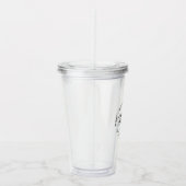 Elegante bruidsparen Pijl Circulair Jubileum Acryl Drinkbeker (Rechts)