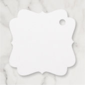Elegante Bruidsschets Favor Tag - Romantisch Bedankjes Labels (Achterkant)
