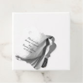Elegante Bruidsschets Favor Tag - Romantisch Bedankjes Labels (In situ)