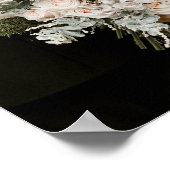 Elegante bruiloft 10 tafel Zitting Grafiek met Fot Poster (Hoek)