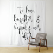 Elegante bruiloft achtergrond banner - liefde, lac wandkleed (In situ)