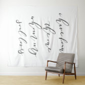 Elegante bruiloft achtergrond banner wandkleed (In Situ (horizontaal))