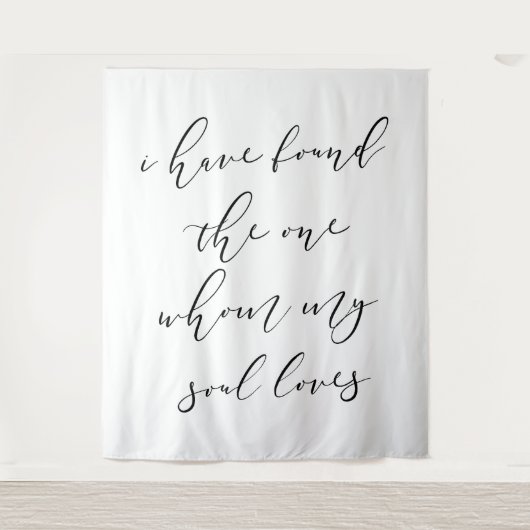 Elegante bruiloft achtergrond banner wandkleed (Voorkant)