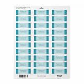 Elegante bruiloft adres Blad Muziek Blauw Etiket (Full Sheet)