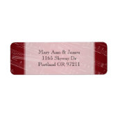 Elegante bruiloft adres Bladmuziek Rood Etiket (Voorkant)