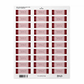 Elegante bruiloft adres Bladmuziek Rood Etiket (Full Sheet)