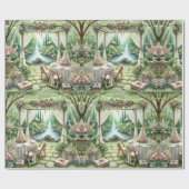 Elegante bruiloft ambacht of cadeau cadeaupapier (Vlak)