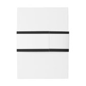 Elegante bruiloft Ampersand Calligrafie Black Bord Uitnodigingen Wikkel (Achterkant Voorbeeld)