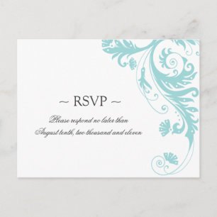 Elegante bruiloft antwoord Briefkaarten