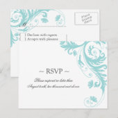 Elegante bruiloft antwoord Briefkaarten (Voorkant / Achterkant)