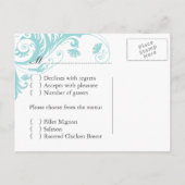 Elegante bruiloft antwoord Briefkaarten (Achterkant)
