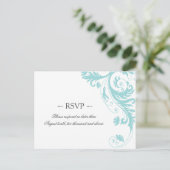 Elegante bruiloft antwoord Briefkaarten (Staand voorkant)