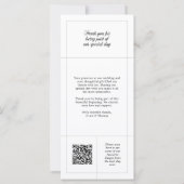 Elegante bruiloft bedankkaart met foto (Achterkant)