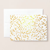 Elegante bruiloft Bedankt Gold Foil Confetti Folie Kaarten (Met envelop)