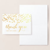 Elegante bruiloft Bedankt Gold Foil Confetti Folie Kaarten (Display)