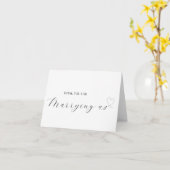 Elegante bruiloft Bedankt voor het trouwen met ons Kaart (Gele Bloem)