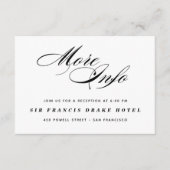 Elegante bruiloft behuizing Kaart (Voorkant)