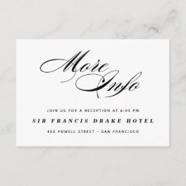 Elegante bruiloft behuizing Kaart