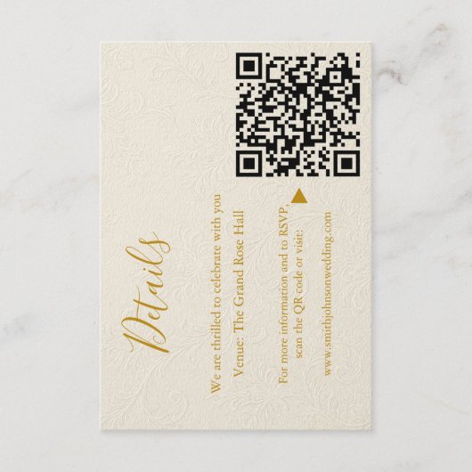 Elegante bruiloft behuizing Kaart (Voorkant)