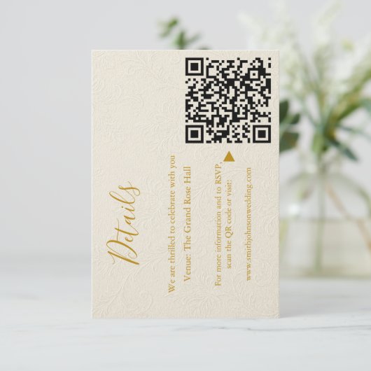 Elegante bruiloft behuizing Kaart (Staand voorkant)