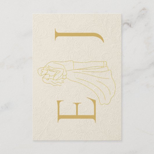 Elegante bruiloft behuizing Kaart (Achterkant)