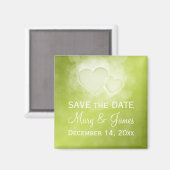 Elegante bruiloft Bewaar de datum Modern Hearts Gr Magneet (Voorkant / Achterkant)