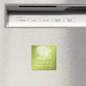 Elegante bruiloft Bewaar de datum Modern Hearts Gr Magneet (Insitu (Vaatwasser))