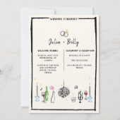 Elegante bruiloft Bewaar de datumkaarten Kaart (Achterkant)