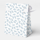 Elegante bruiloft blauw gepersonaliseerde dank u g bedankdoosjes (Achterkant)