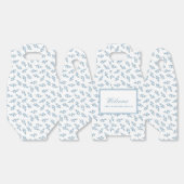 Elegante bruiloft Blauw Gepersonaliseerde Welkom G Bedankdoosjes (Ongevouwen)