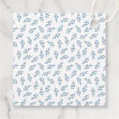 Elegante bruiloft Blauwe Tuin Gepersonaliseerd Dan Bedankjes Labels (Achterkant)