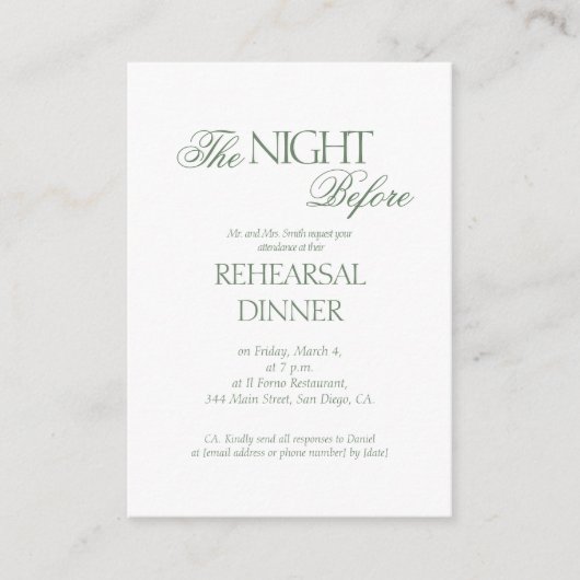 Elegante bruiloft Bloemen Monogram repetitie diner Informatiekaartje (Voorkant)