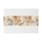 Elegante bruiloft bloemengemuteerde groen en perzi uitnodigingen wikkel (Achterkant Voorbeeld)