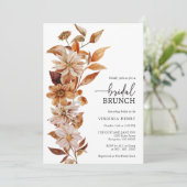 Elegante Bruiloft Brunch Kaart (Staand voorkant)