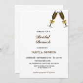 Elegante bruiloft brunch-schoonmaakfeest kaart (Voorkant / Achterkant)