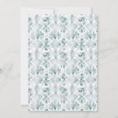 Elegante bruiloft Crest w / Rozen | Monogram Kaart (Achterkant)