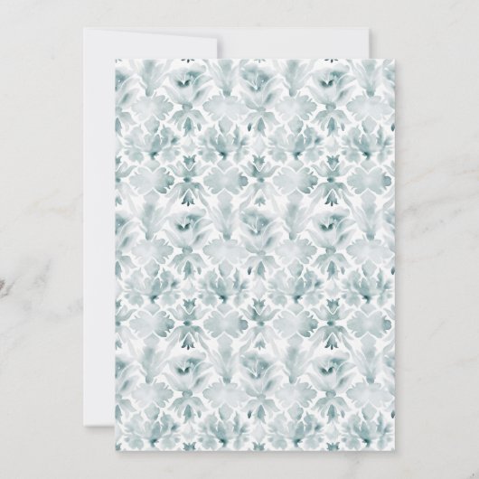 Elegante bruiloft Crest w / Rozen | Monogram Kaart (Achterkant)