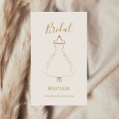 Elegante bruiloft dameskleding Gouden jurk Visitekaartje