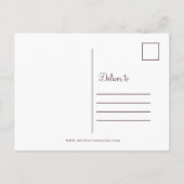 Elegante bruiloft dank u bloemengoud Lijst Briefkaart (Achterkant)