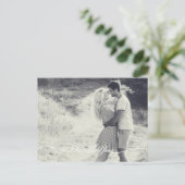 Elegante bruiloft Dank u Briefkaart | witscript (Staand voorkant)