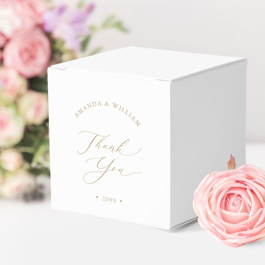 Elegante bruiloft Dank u gunstbox Bedankdoosjes