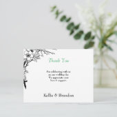 ELEGANTE BRUILOFT DANK U KAART (Staand voorkant)
