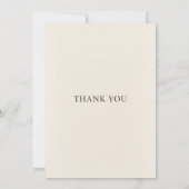 Elegante bruiloft Dank u kaart plat Dank u kaart (Achterkant)