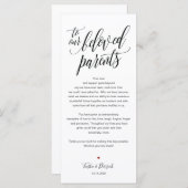 Elegante bruiloft Dank u plaats instelling Kaart (Voorkant / Achterkant)