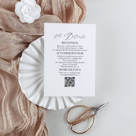 Elegante bruiloft Details Behuizing Kaarten