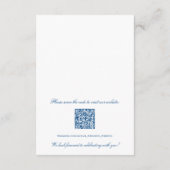 Elegante bruiloft Details Hotel Info QR code Informatiekaartje (Achterkant)