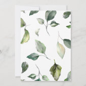 Elegante bruiloft Details Kaart. Kaart (Achterkant)