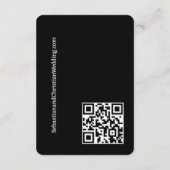 Elegante Bruiloft Duidelijke Eenvoudige QR Code Informatiekaartje (Achterkant)