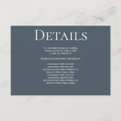 Elegante Bruiloft Duidelijke Eenvoudige QR Code Informatiekaartje (Voorkant)