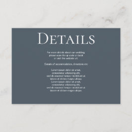 Elegante Bruiloft Duidelijke Eenvoudige QR Code Informatiekaartje